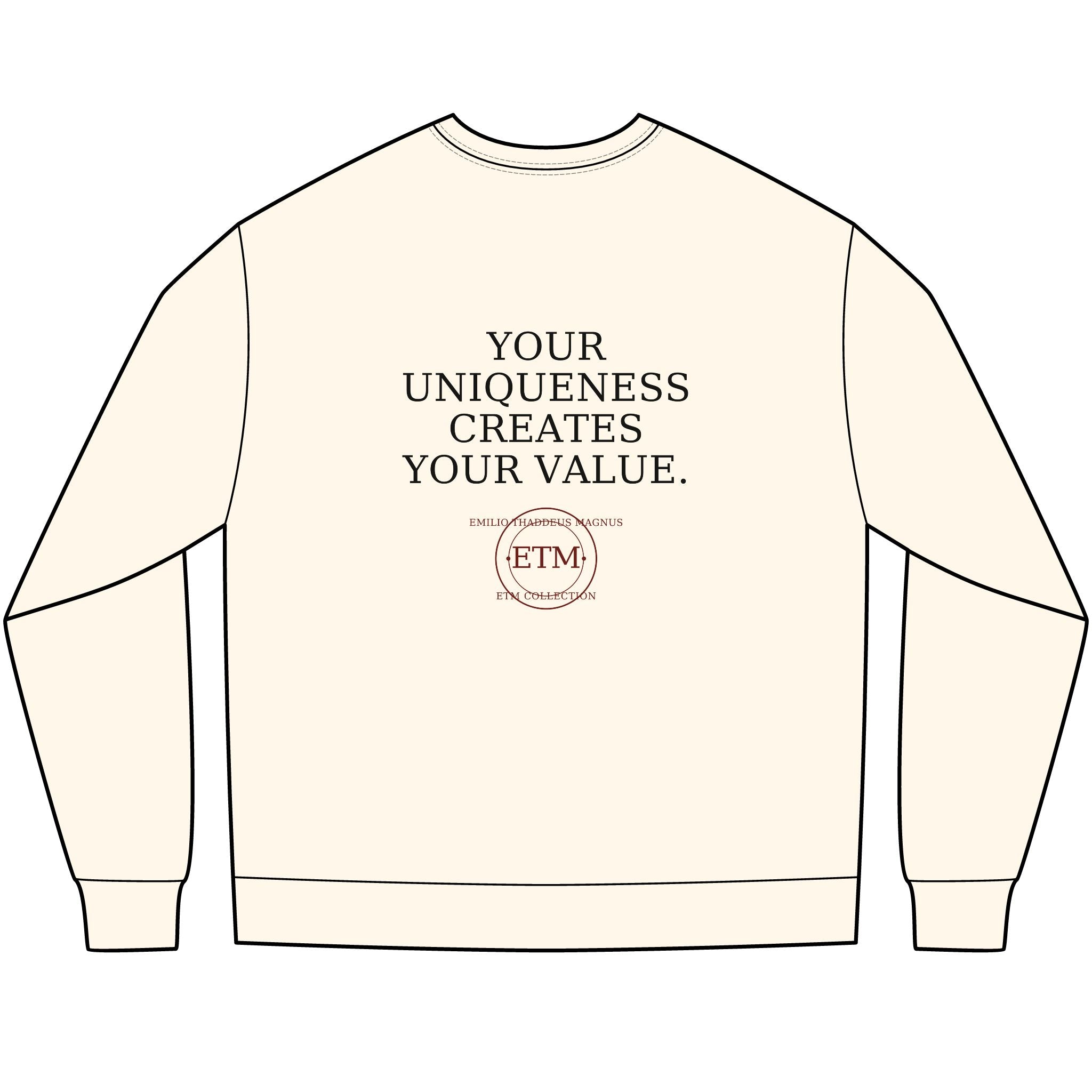 ETM Natural Heavyweight Become Your Fullest Self Long Sleeve Tee