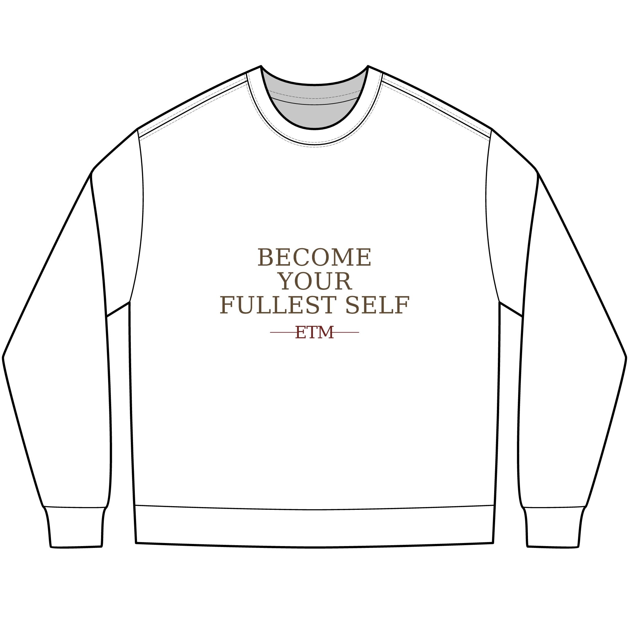 ETM Natural Heavyweight Become Your Fullest Self Long Sleeve Tee
