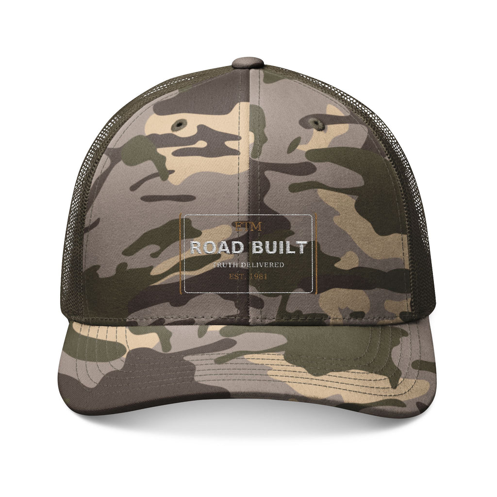 ETM Road Built Camo Trucker Hat - Embroidered